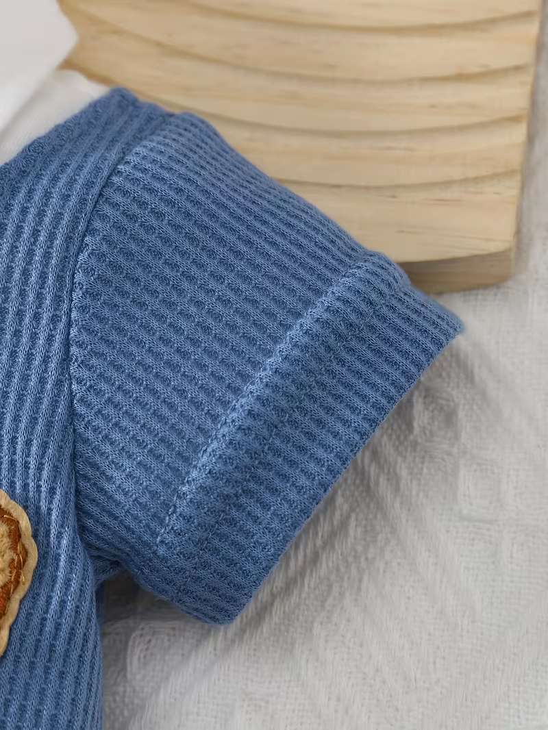 Conjunto Bubupandy 2 en 1: Body de Oso con Corbata + Shorts "Hermano Pequeño"