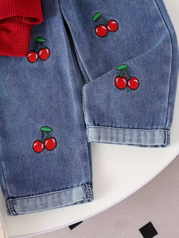Conjunto "Dulces Cerezas" 2 Piezas - Denim de Diseñador 🐼🍒
