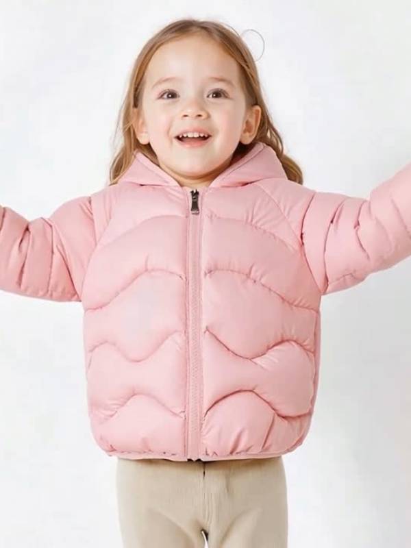 Chaqueta Rosa "Dulzura Cálida" con Capucha 🐼🌸