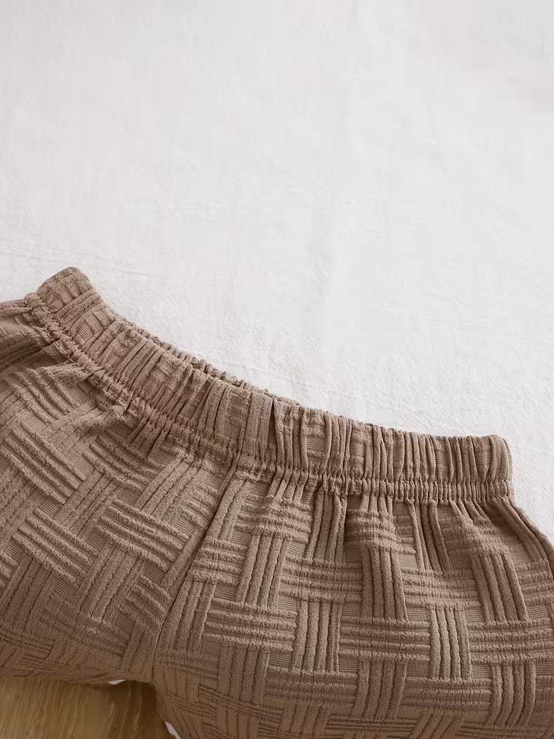 Conjunto Bubupandy "Elite Jacquard": Camiseta Polo y Shorts (2 Piezas)