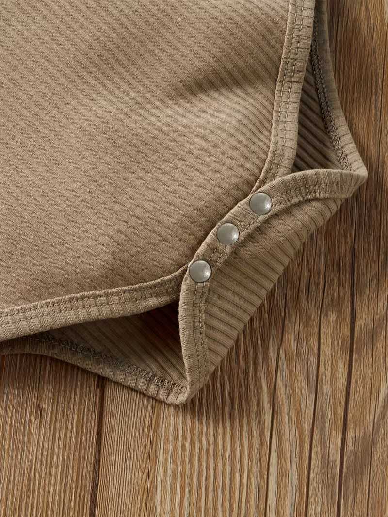 Conjunto Bubupandy "Basic Rib": Camiseta Acanalada y Shorts de Verano (Unisex)