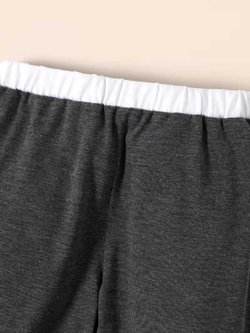 Conjunto Bubupandy "First Stripes": Mameluco a Rayas y Pantalones Sólidos (2 Piezas)