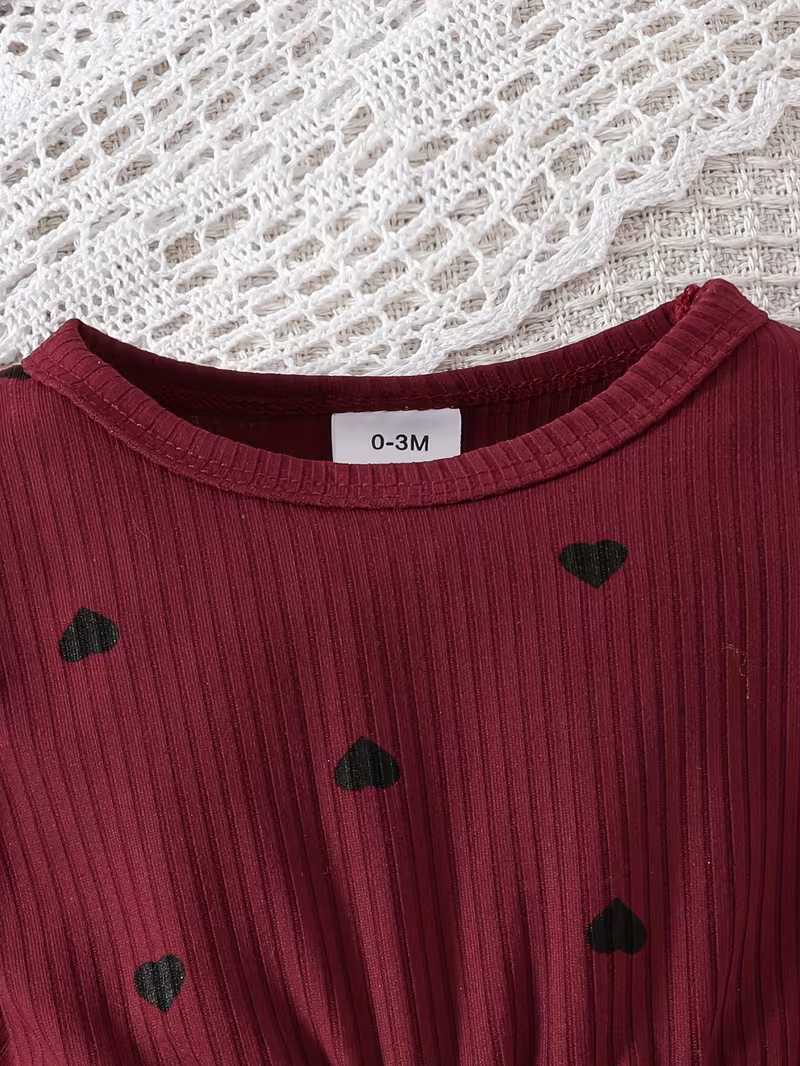 Conjunto Bubupandy "Soft Rib": Enterizo Acanalado de Manga Larga + Pañuelo