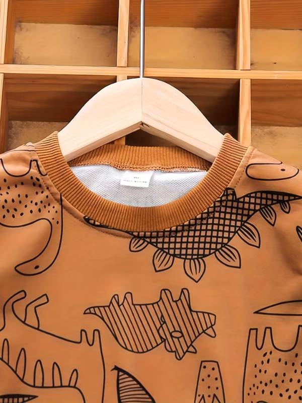 Conjunto "Dino-Aventura" con Estilo Gráfico 🐼🦖