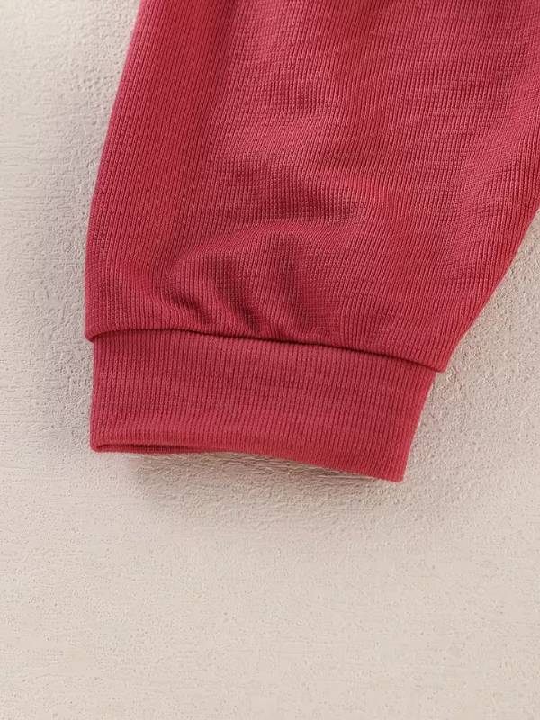 Conjunto "Rojo Esencial" 2 Piezas - Tejido Acanalado 🐼❤️