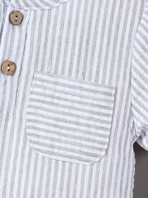 Conjunto "Rayas & Texturas" - Algodón Premium 🐼 natural