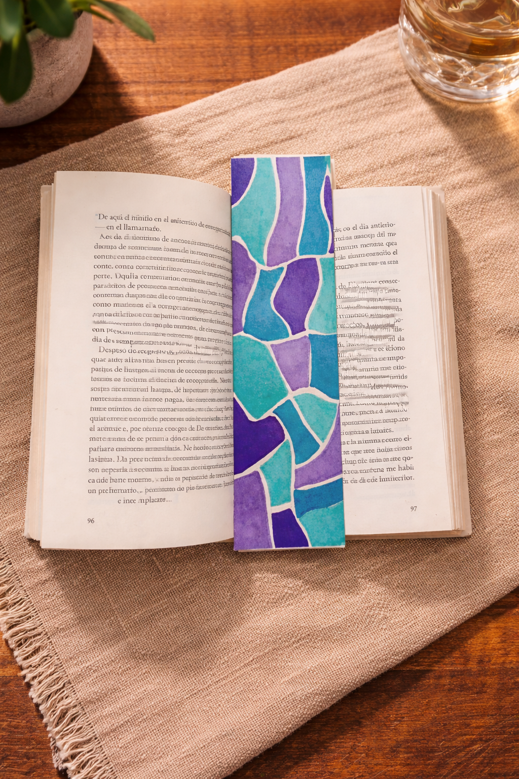 Abstract Mosaic bookmark
