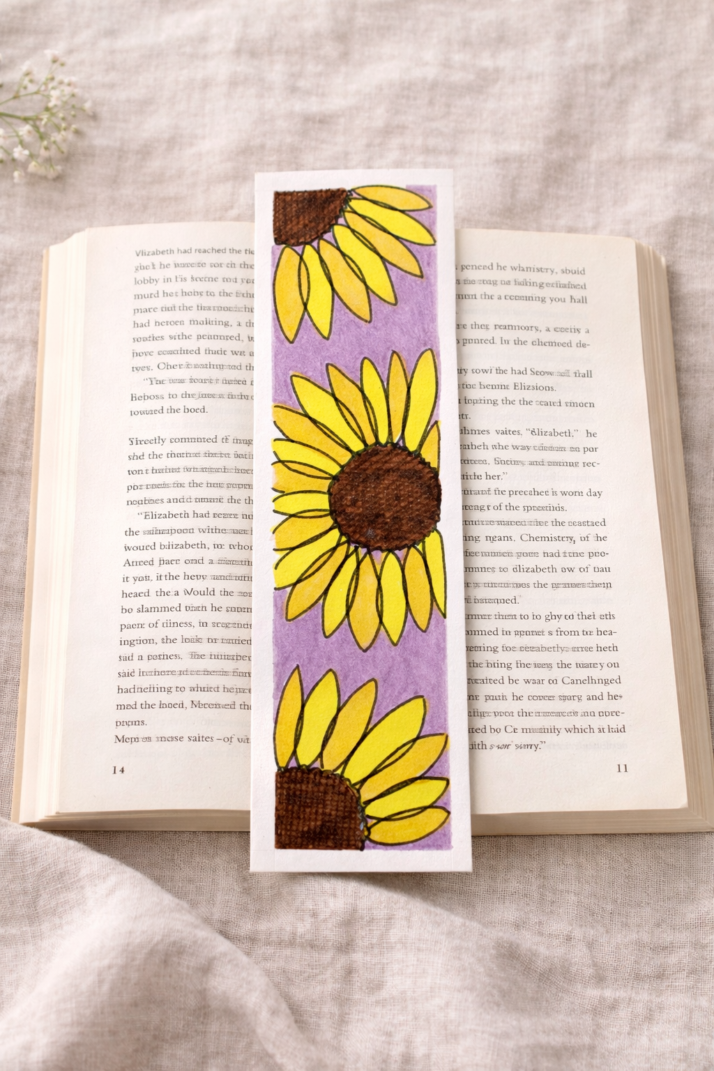 Sunflower Art bookmark