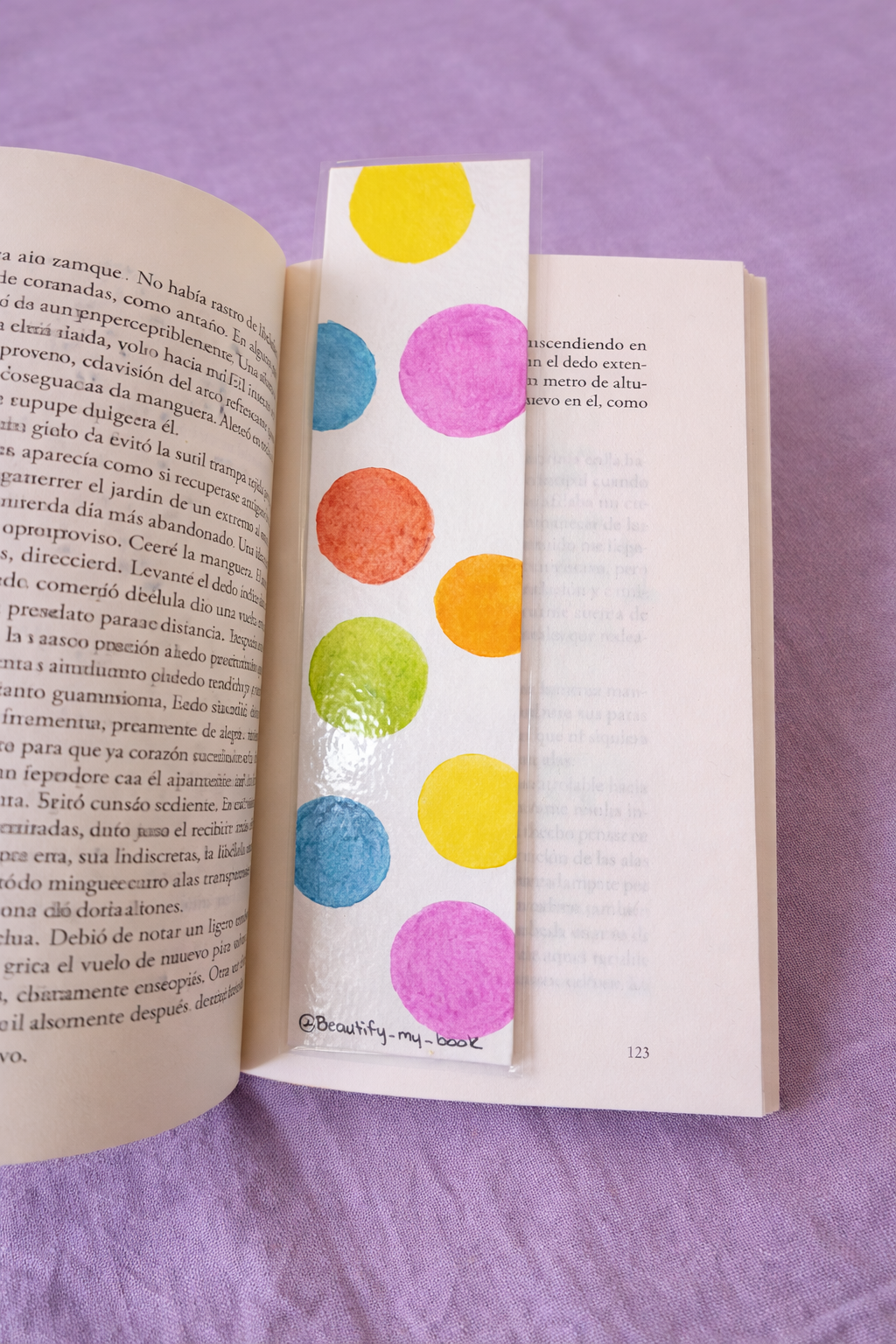Colorful Polka Dot bookmark