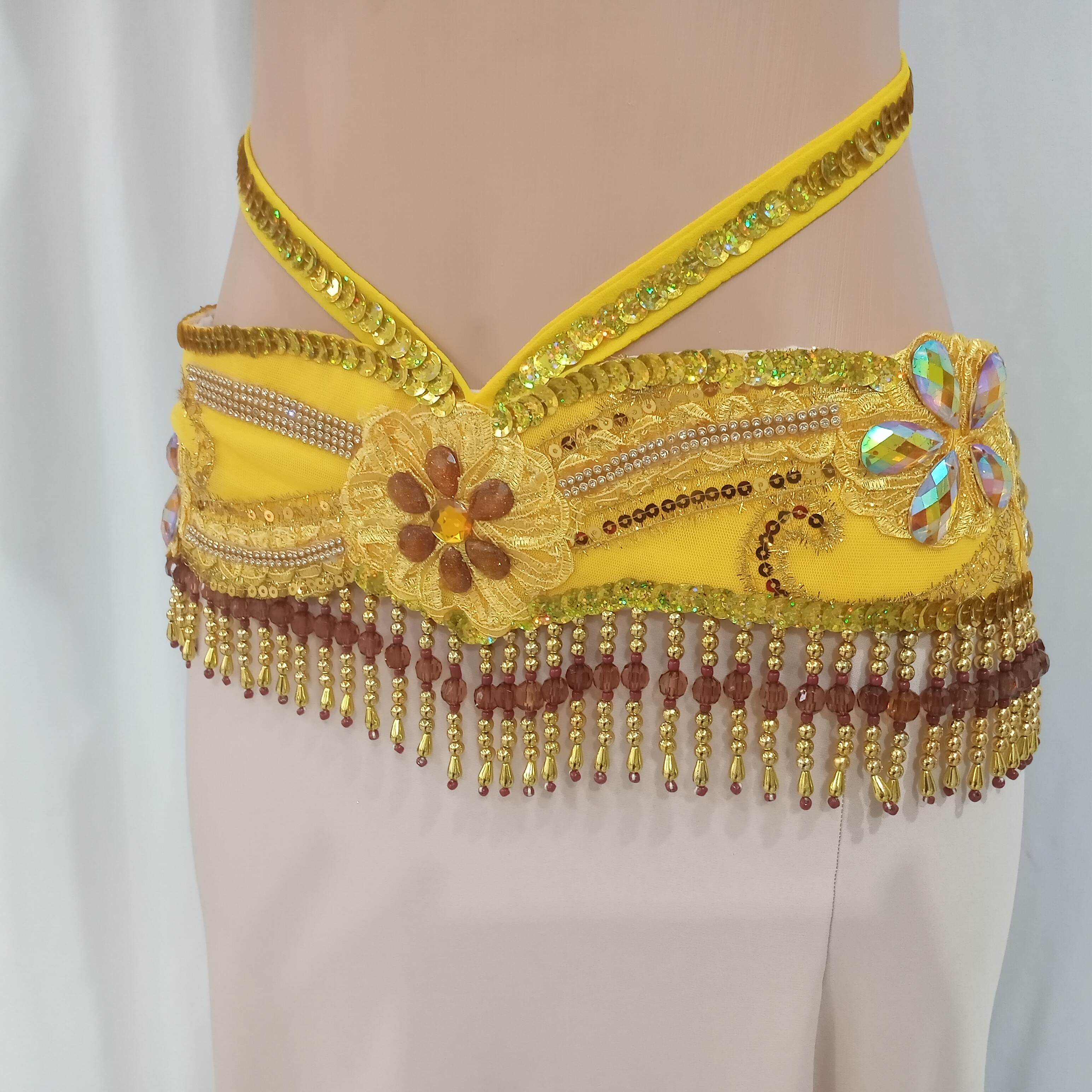 Conjunto de Dança Oriental Dourado