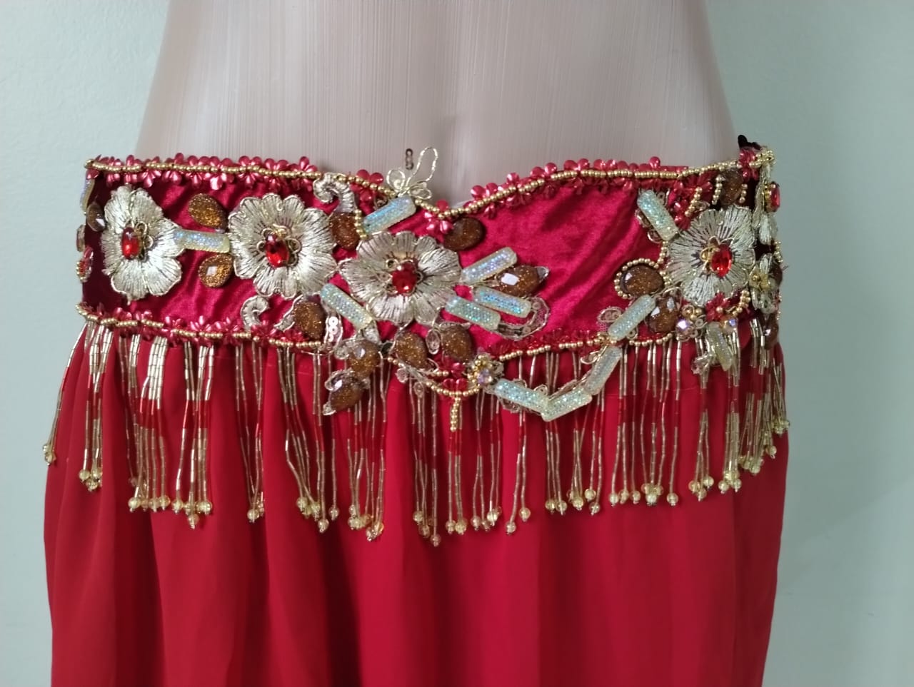 Conjunto Dança do Ventre Vermelho