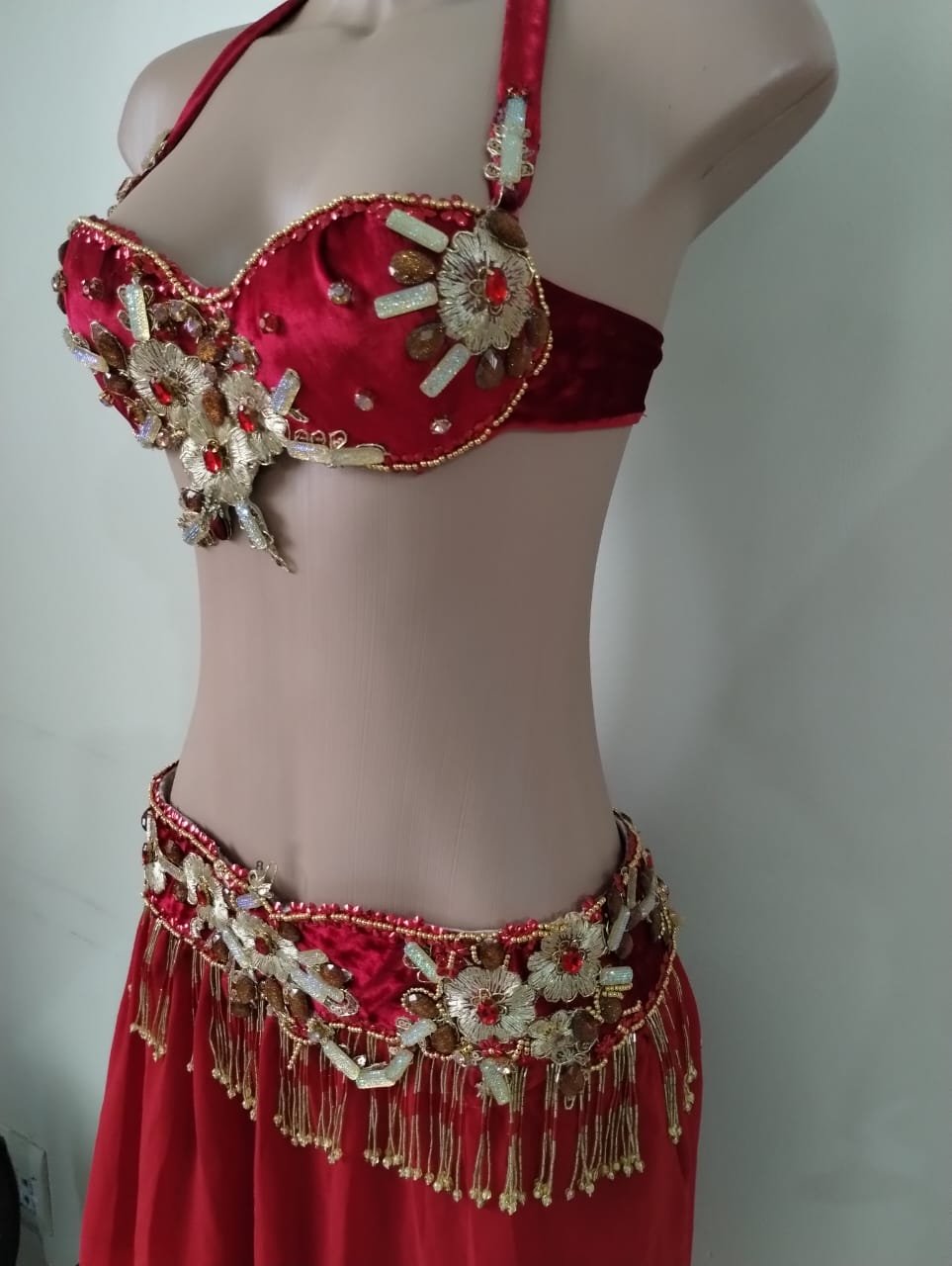 Conjunto Dança do Ventre Vermelho