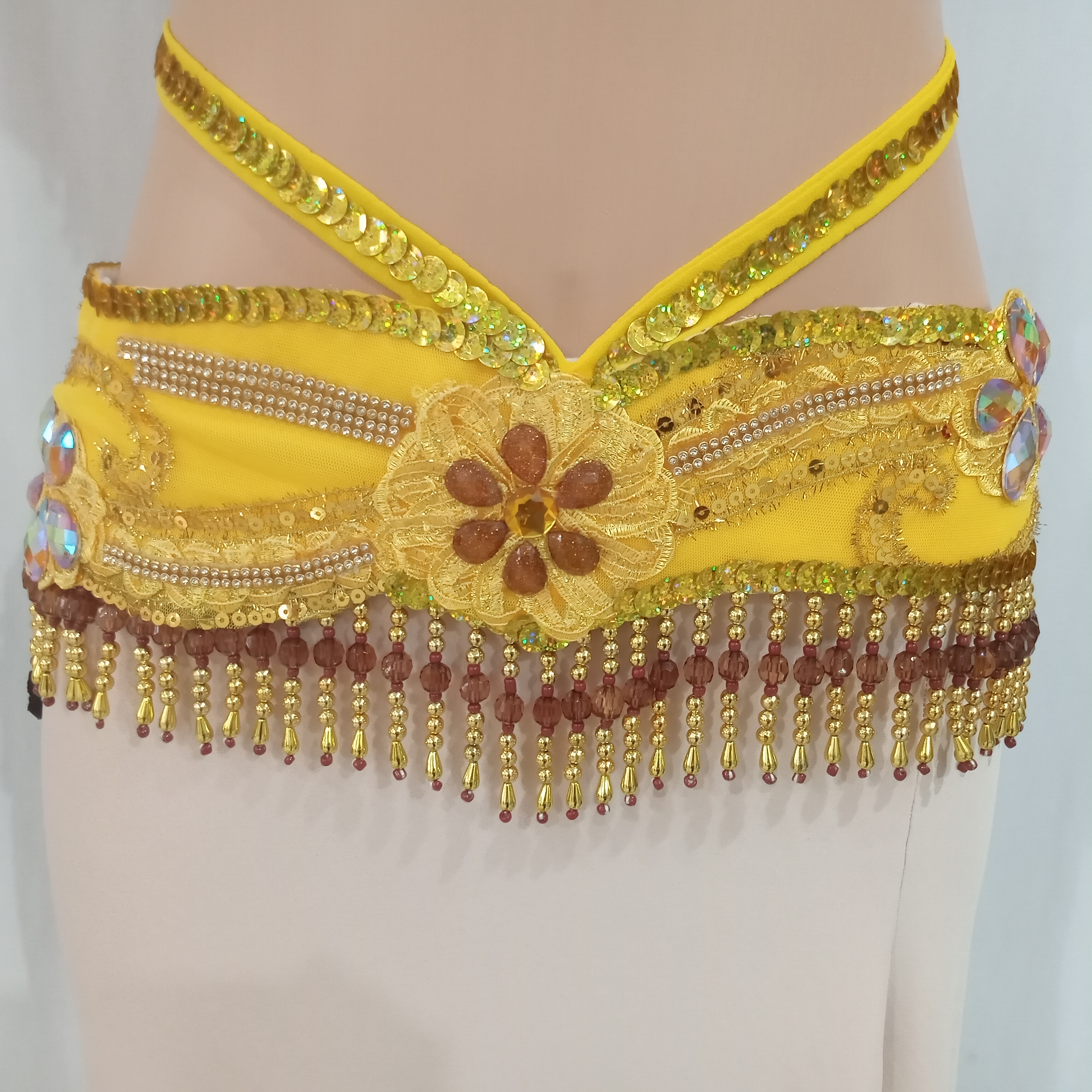 Conjunto de Dança Oriental Dourado