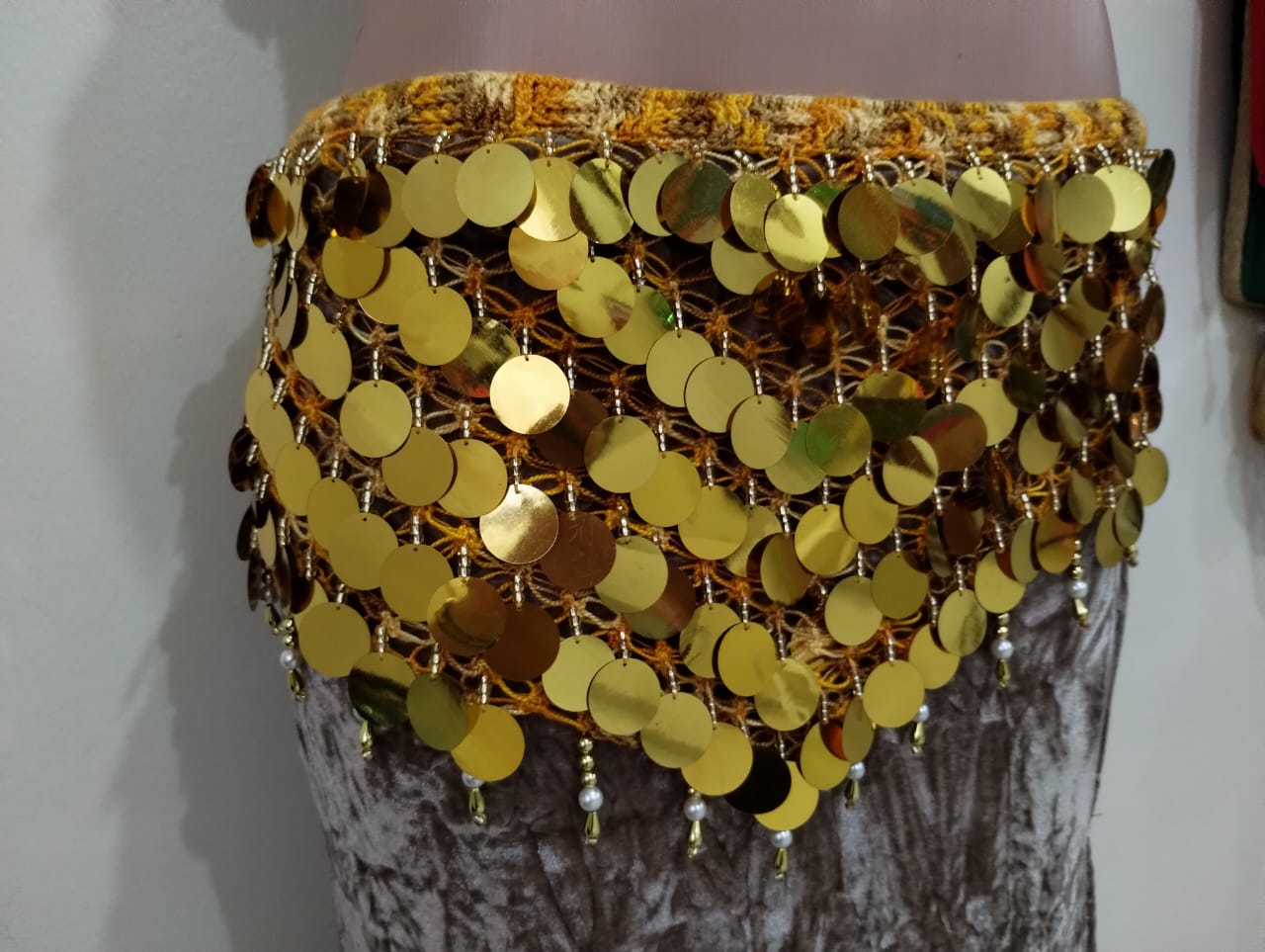 Conjunto de Dança do Ventre Dourado