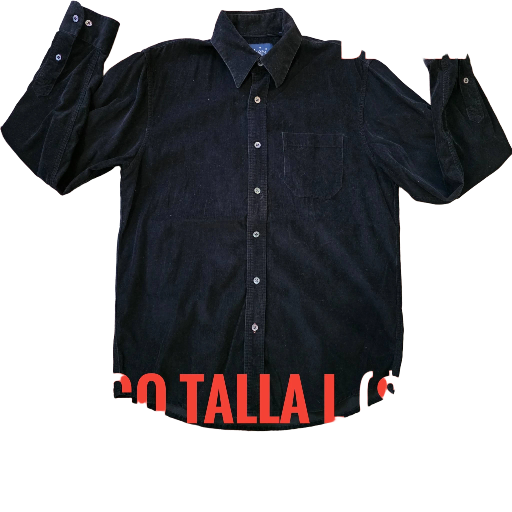 Camisa de pana índigo