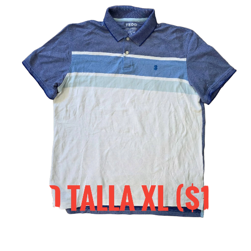 Polo azul para hombre XL