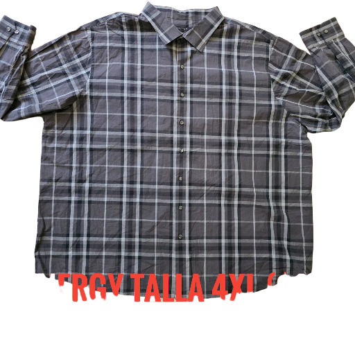 Camisa de cuadros gris SYNRGY