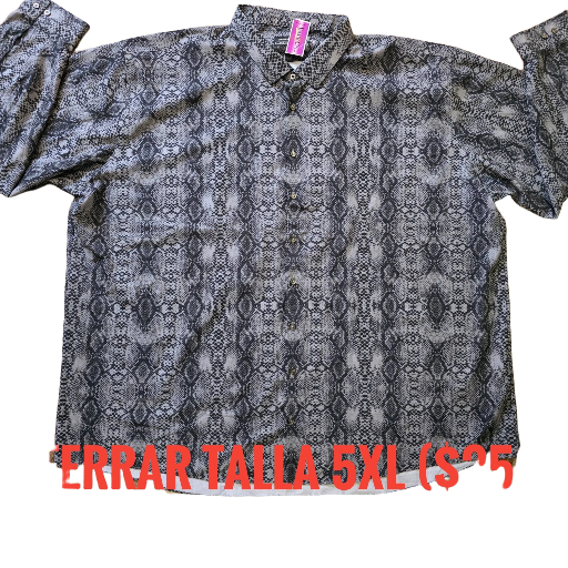 Camisa estapado  manga larga 