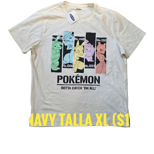 Camiseta Pokémon Old Navy XL
