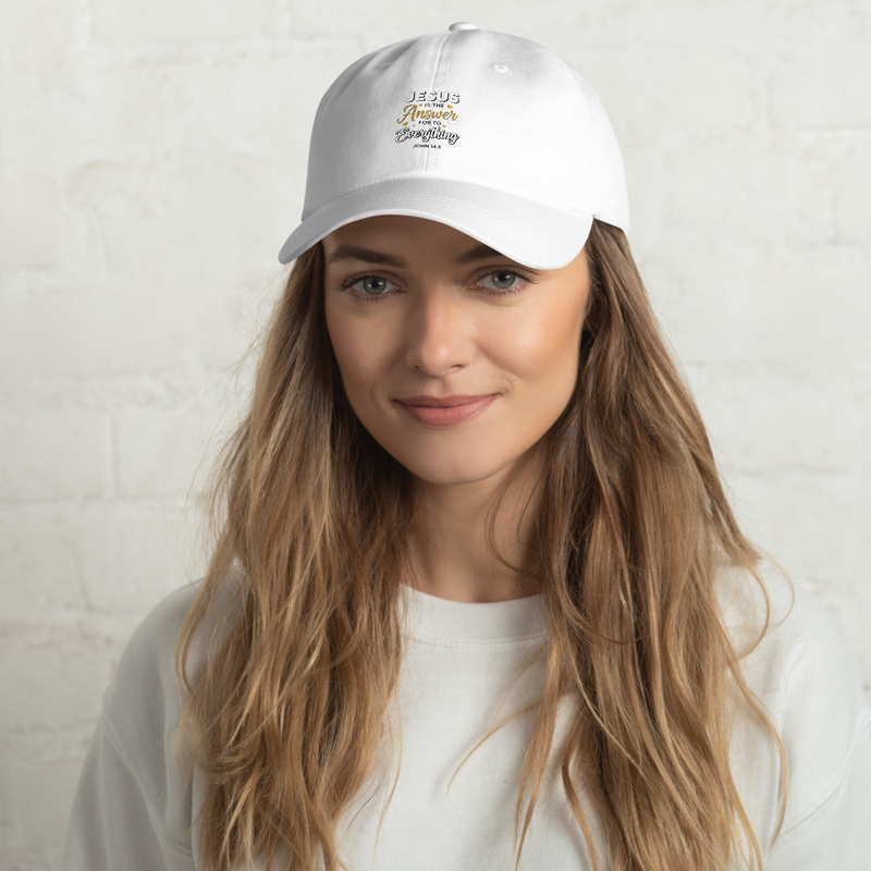 Jesus Is The Answer Faith-Based Dad Cap