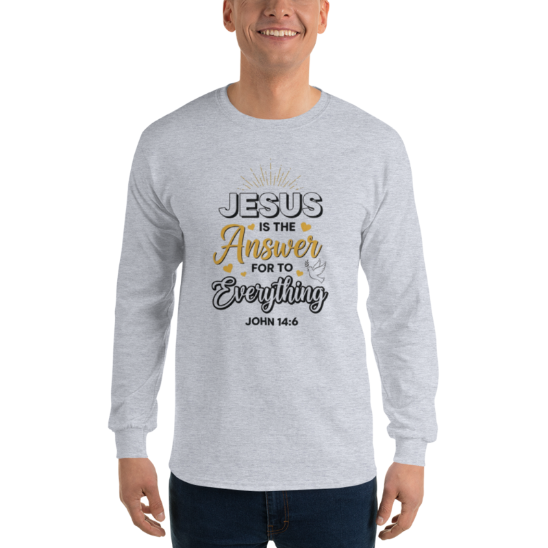 Christian Long Sleeve Shirt – Jesus Is The Answer