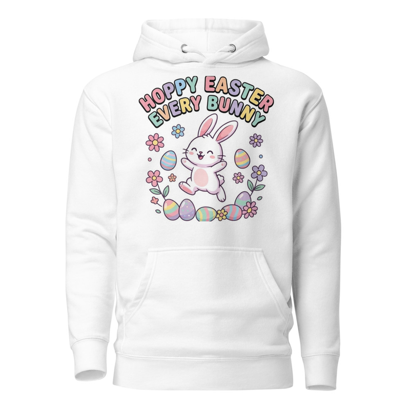 Hoppy Easter Every Bunny Hoodie – Cute Easter Bunny Unisex Hoodie 🐰🌸
