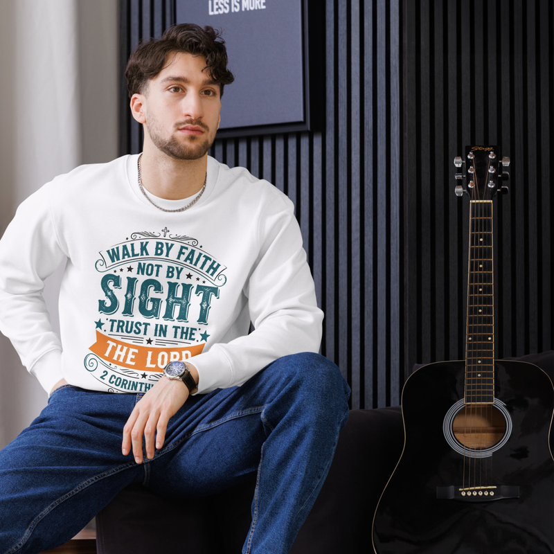  Walk By Faith Ethical Christian Sweatshirt