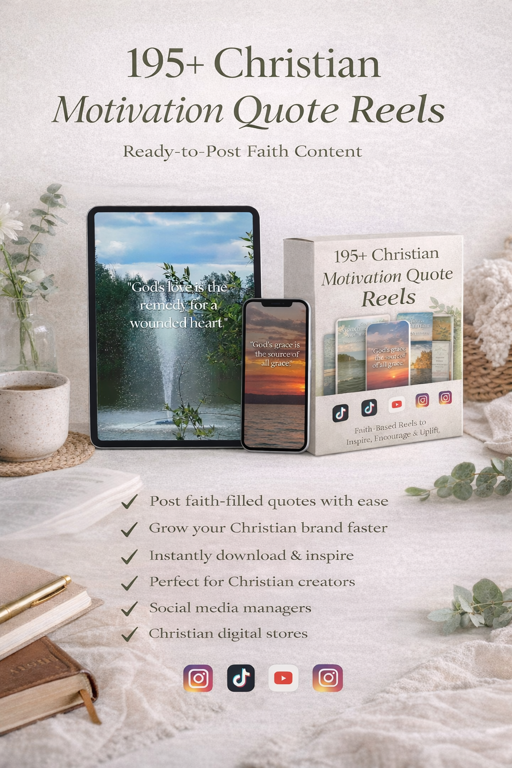 195+ Christian Motivation Quote Reels