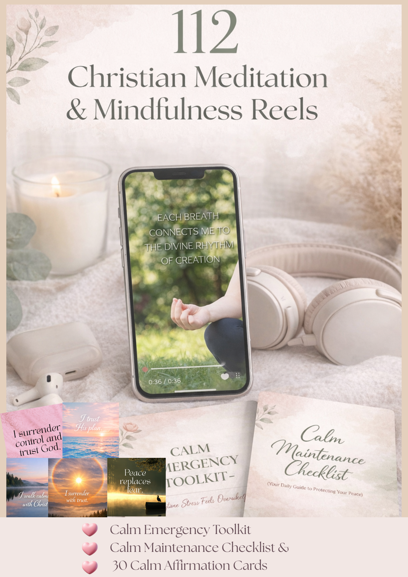 Christian Meditation & Mindfulness Reels Bundle
