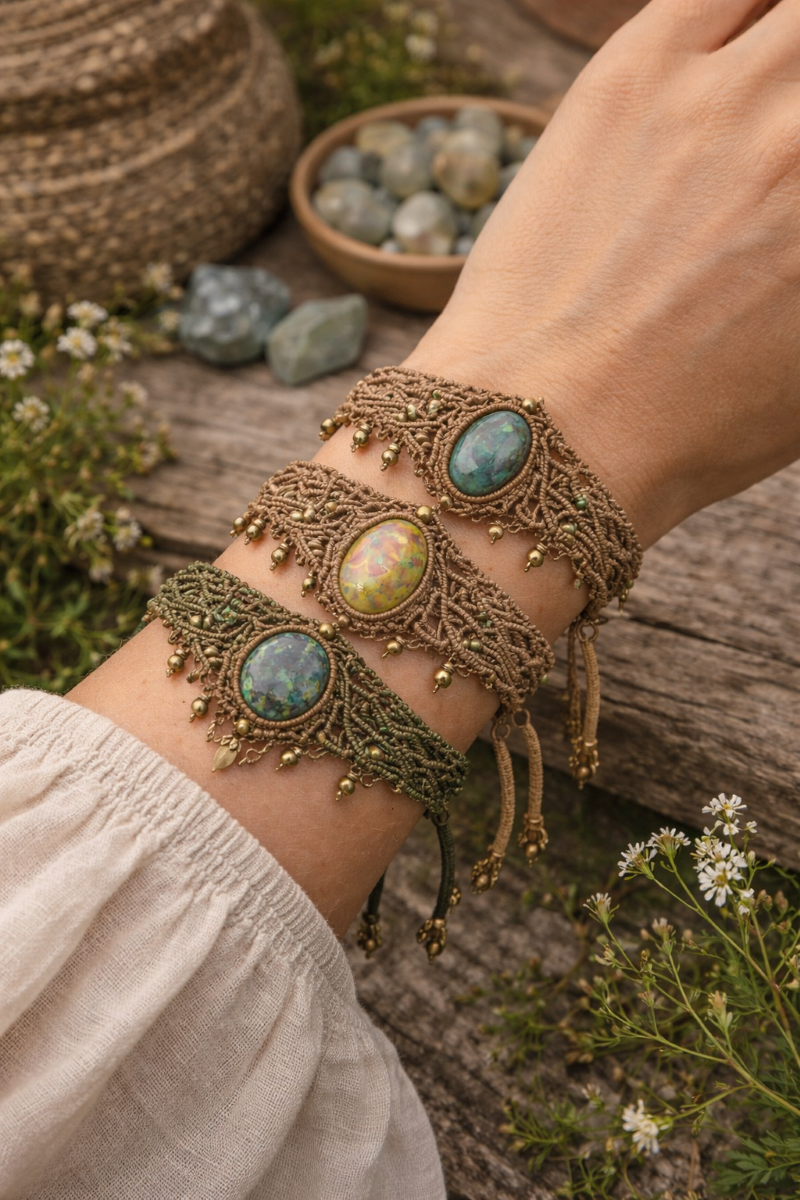 Collar Bohemio con Piedra Ópalo