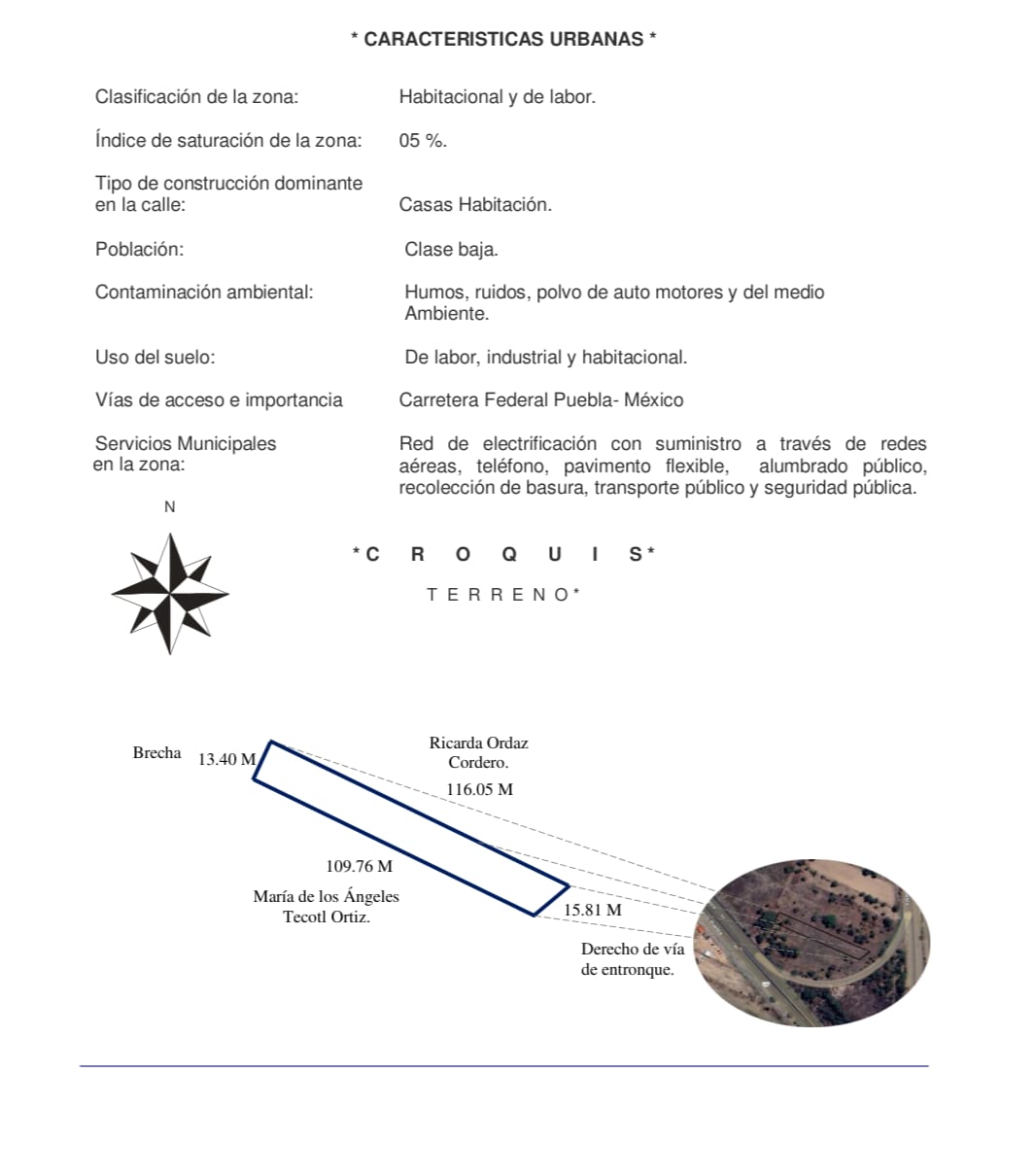 Terreno en Zona Aeropuerto de Huejotzingo, Puebla