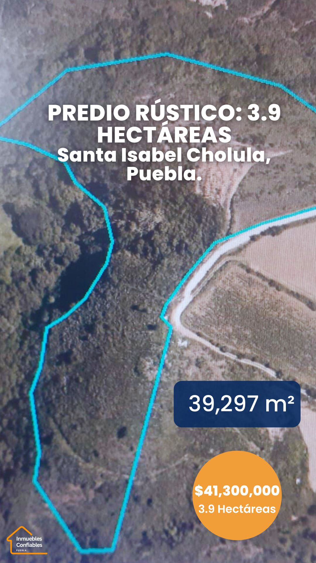 Terreno para inversión en Santa Isabel Cholula. 