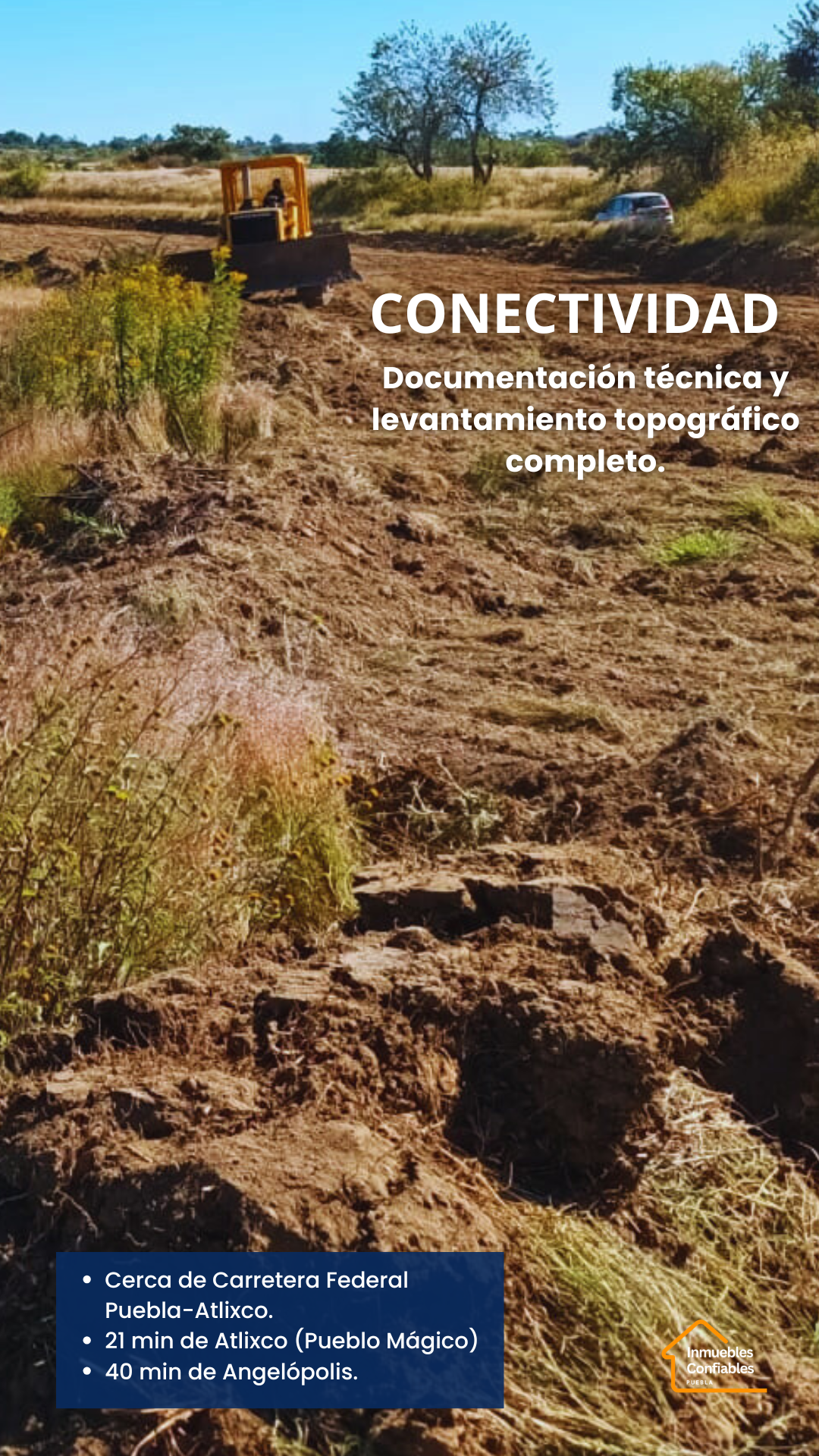 Terreno para inversión en Santa Isabel Cholula. 