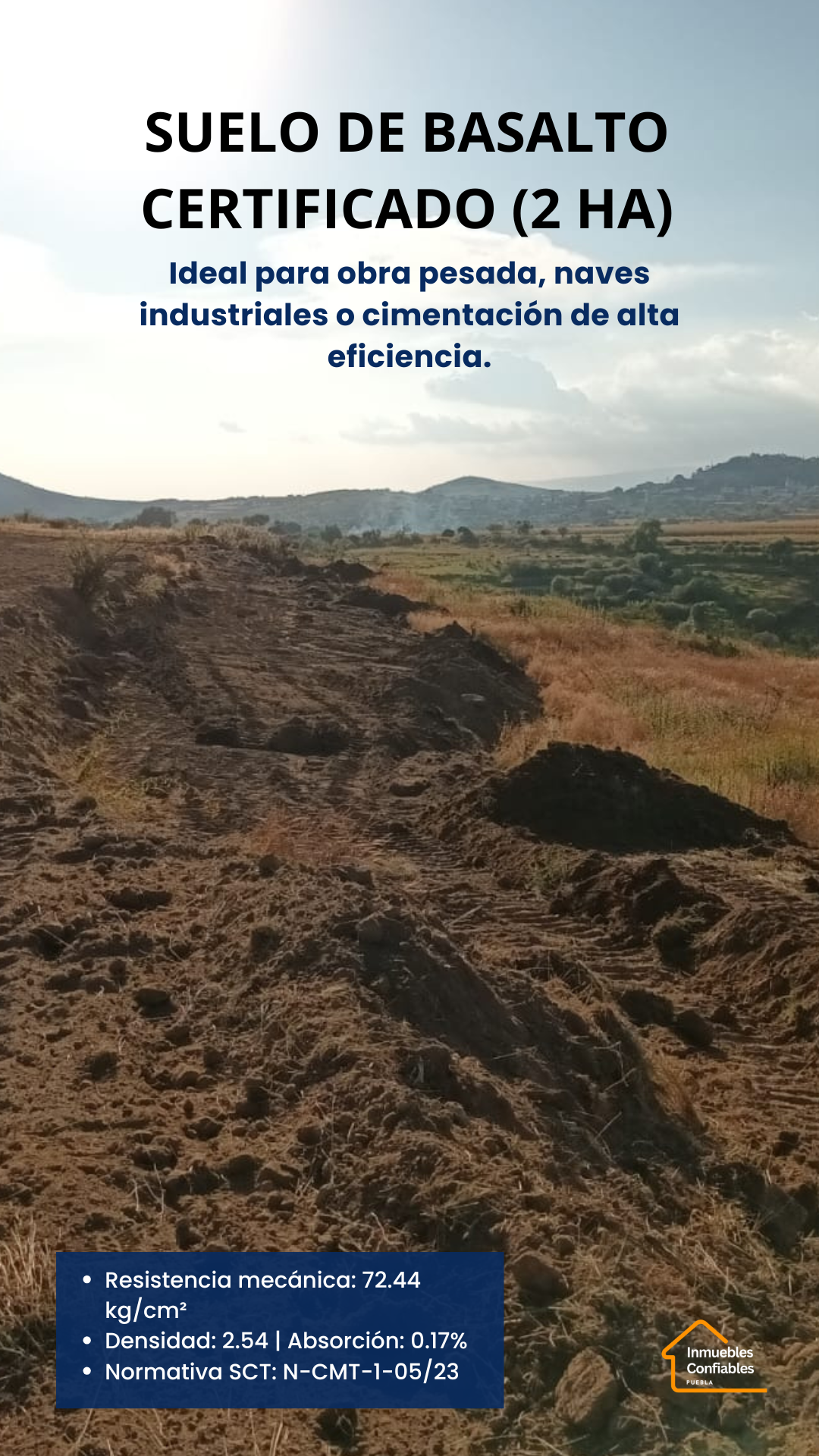 Terreno para inversión en Santa Isabel Cholula. 