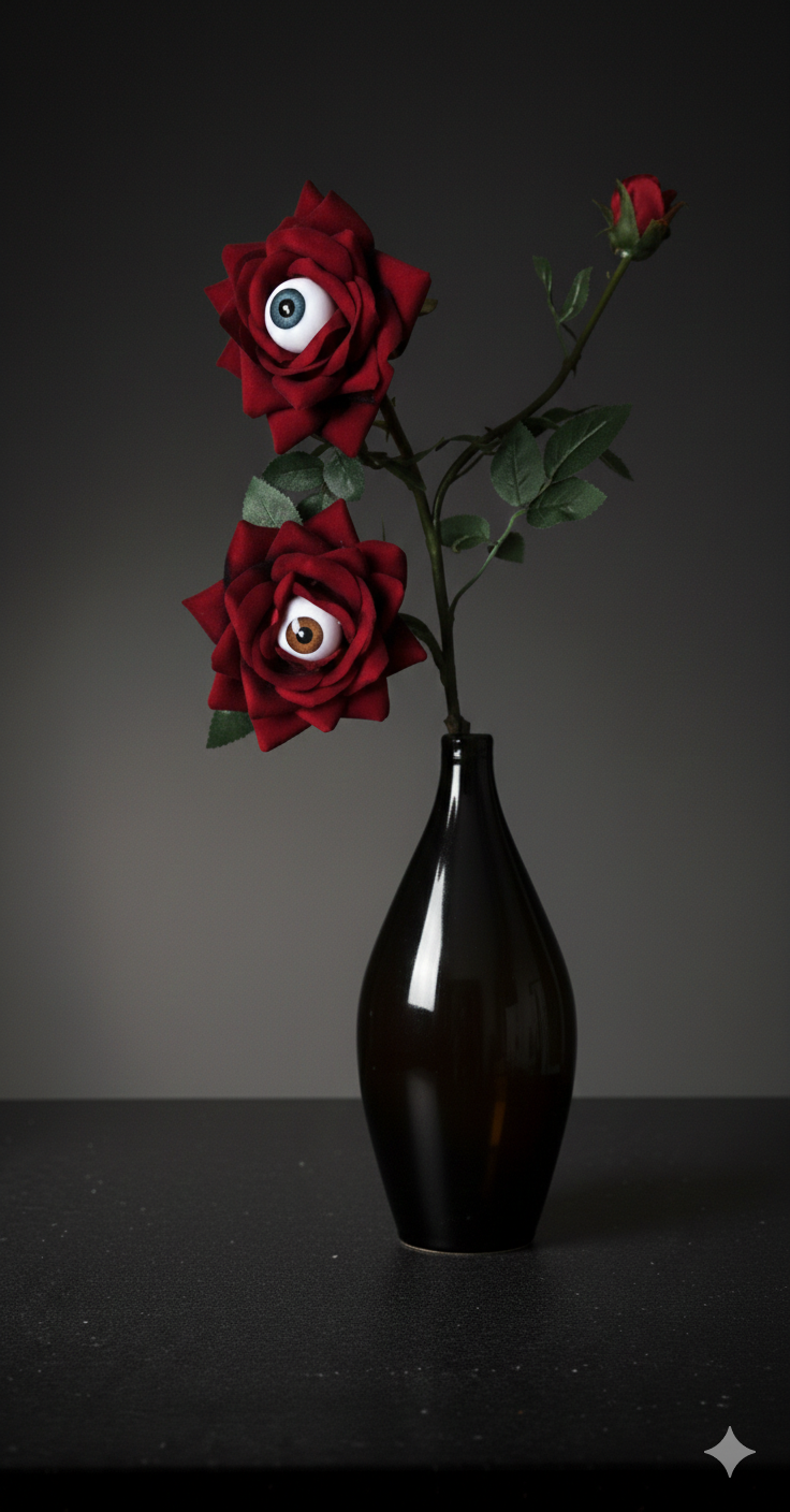 Rosas Rojas de Fantasía en Florero