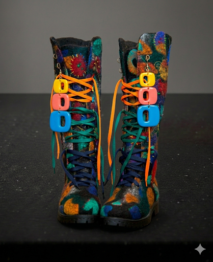 Botas Altas Multicolor Artesanales