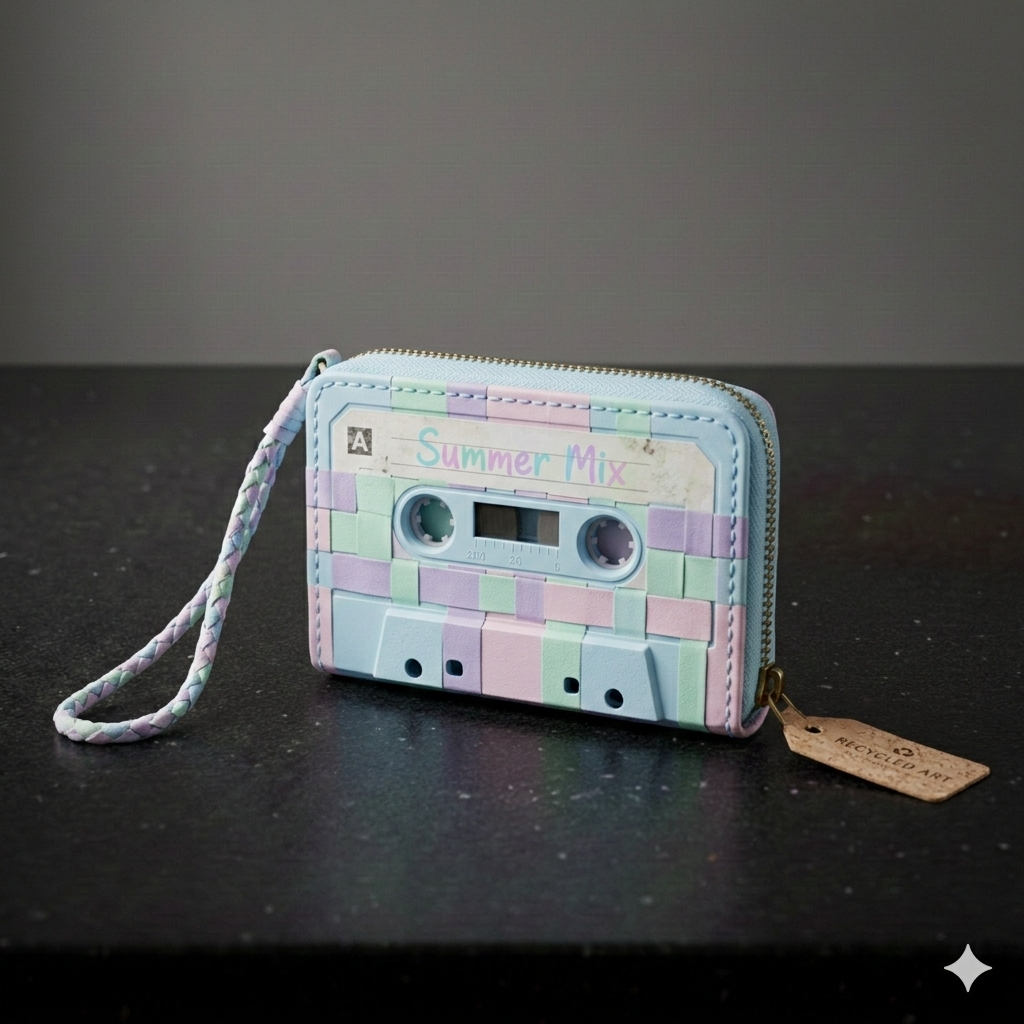 Monedero Cassette Vintage