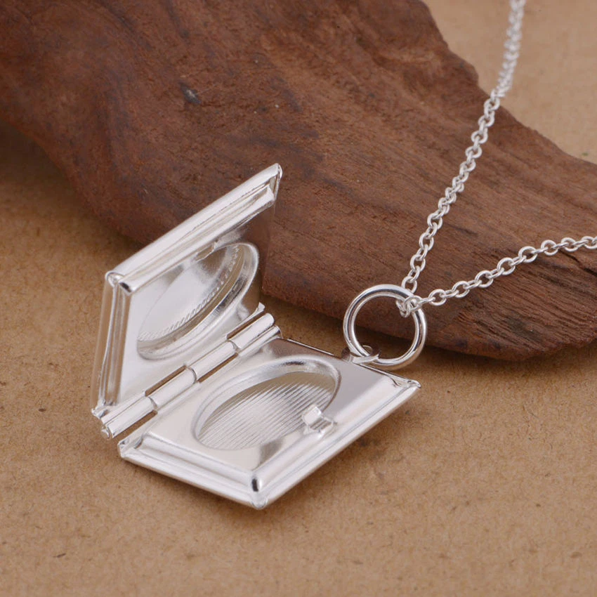 Book Photo Pendant and Chain 