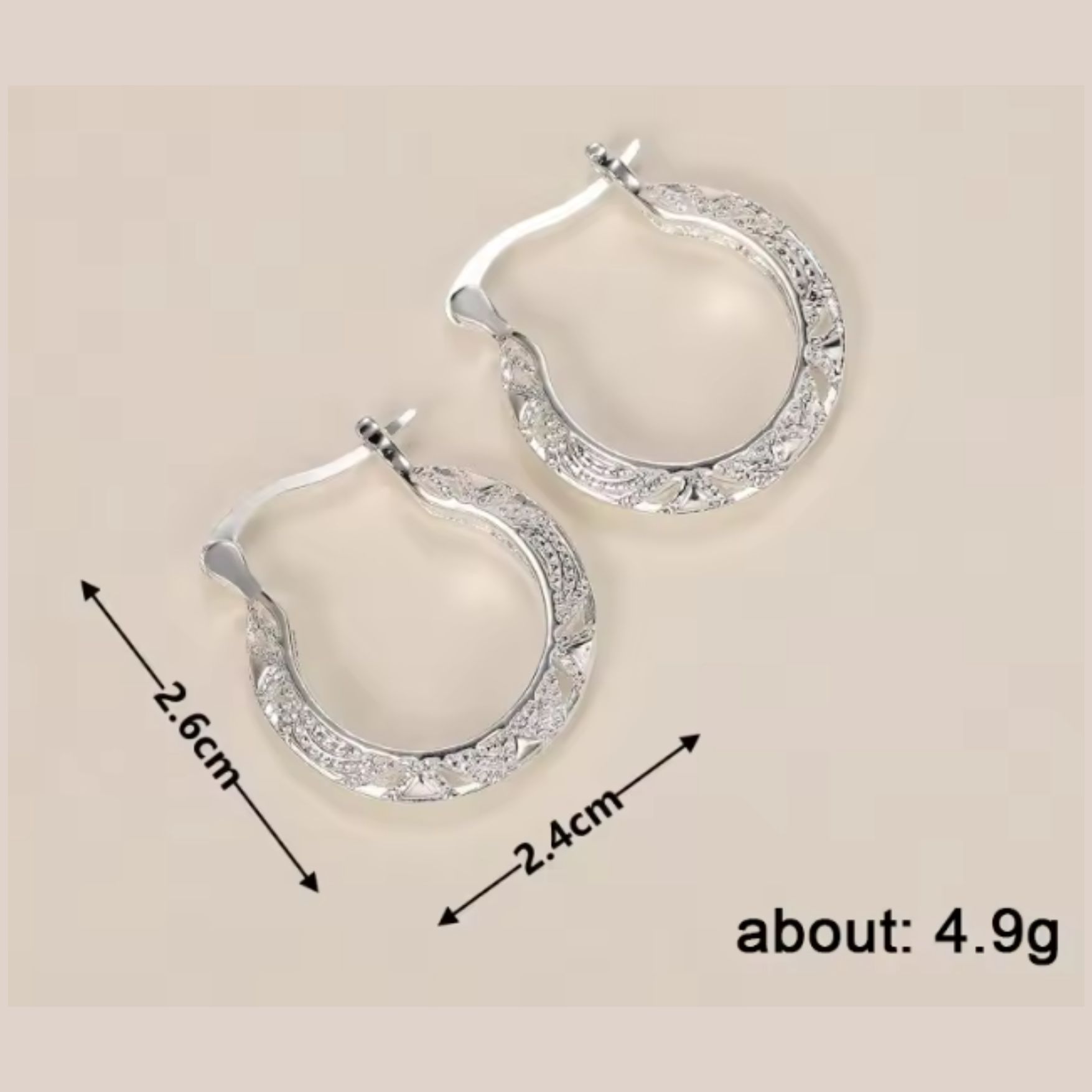 Silver Elegance Drop Ear Rings