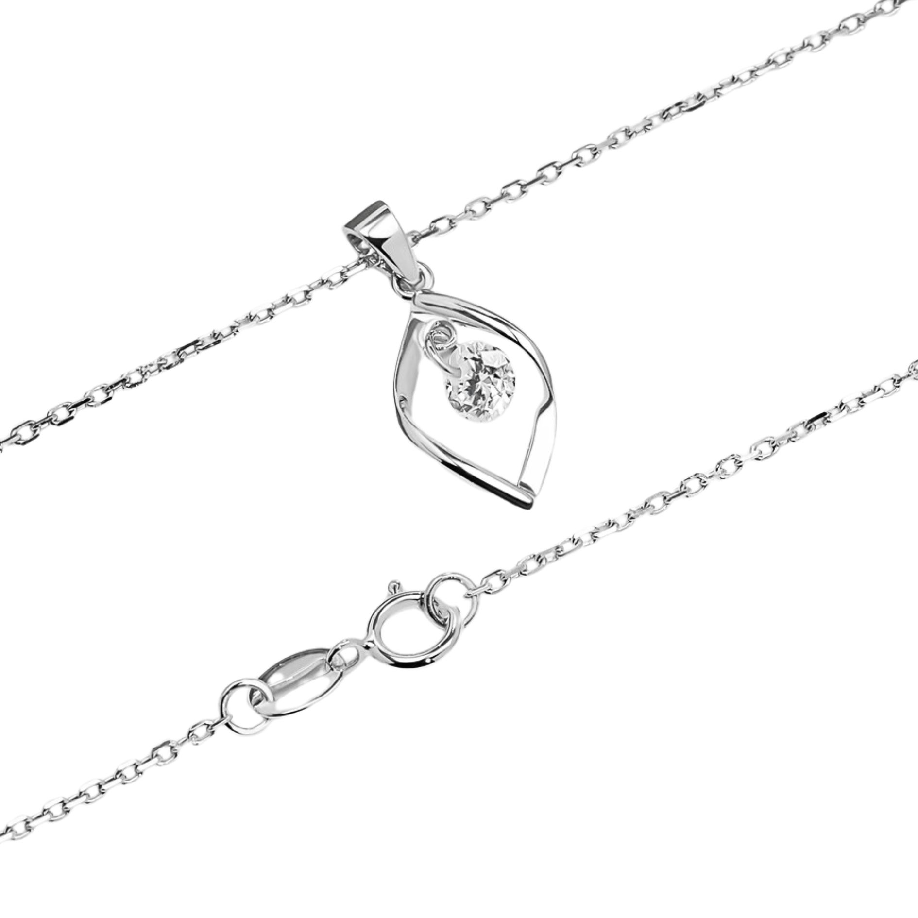 Twist Cubic Zirconia Necklace