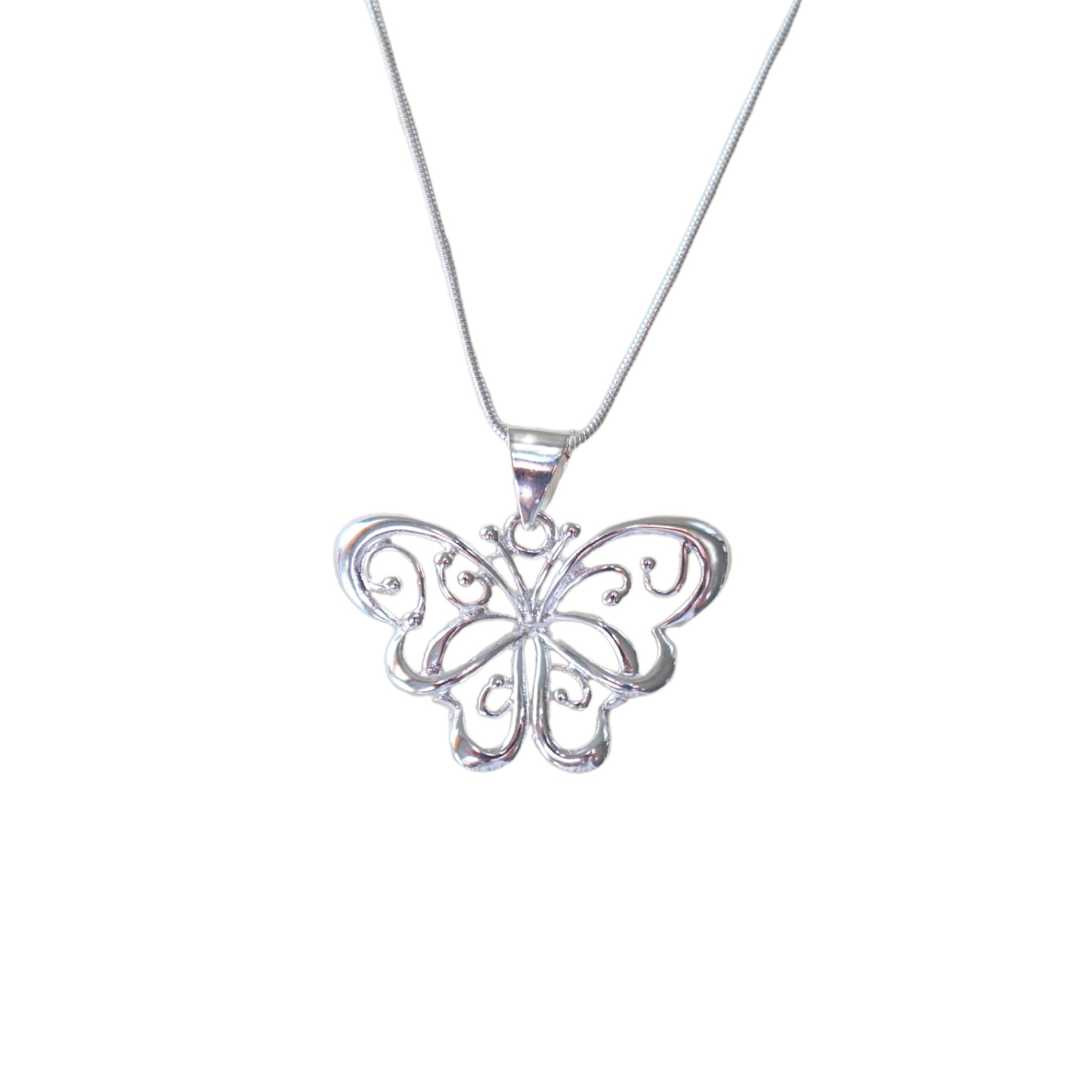 Butterfly Pendant and Chain