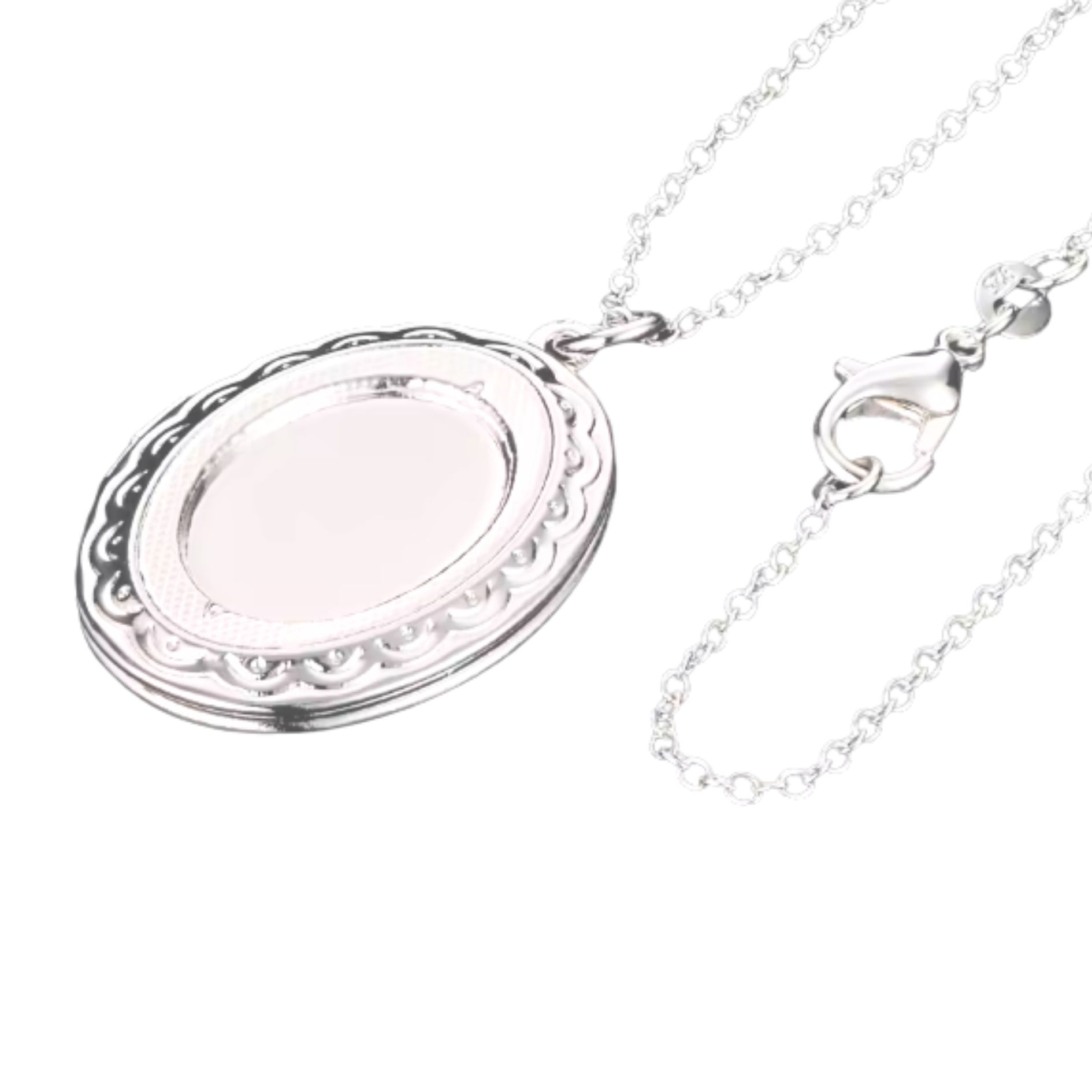 Vintage Photo Pendant and Chain 