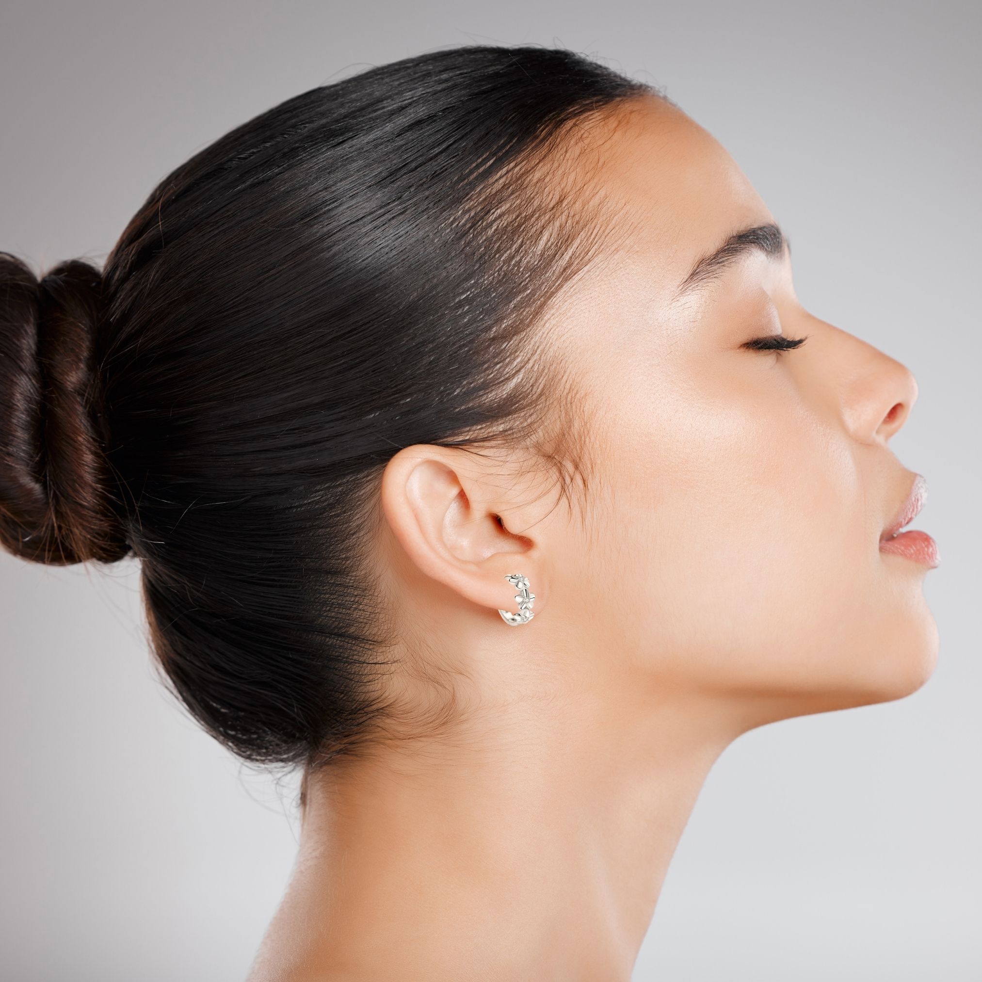 Frangi Hoops with Cubic Zirconia