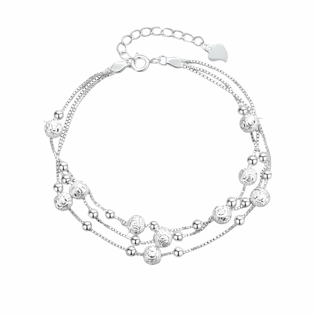Silver Sphere Dance Bracelet 