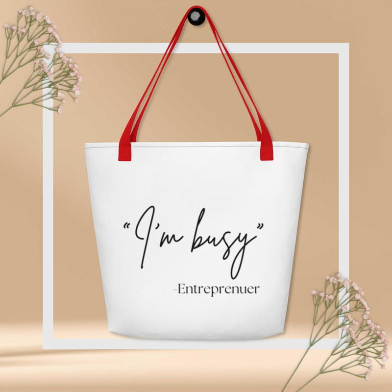 "Busy" Large Tote Bag