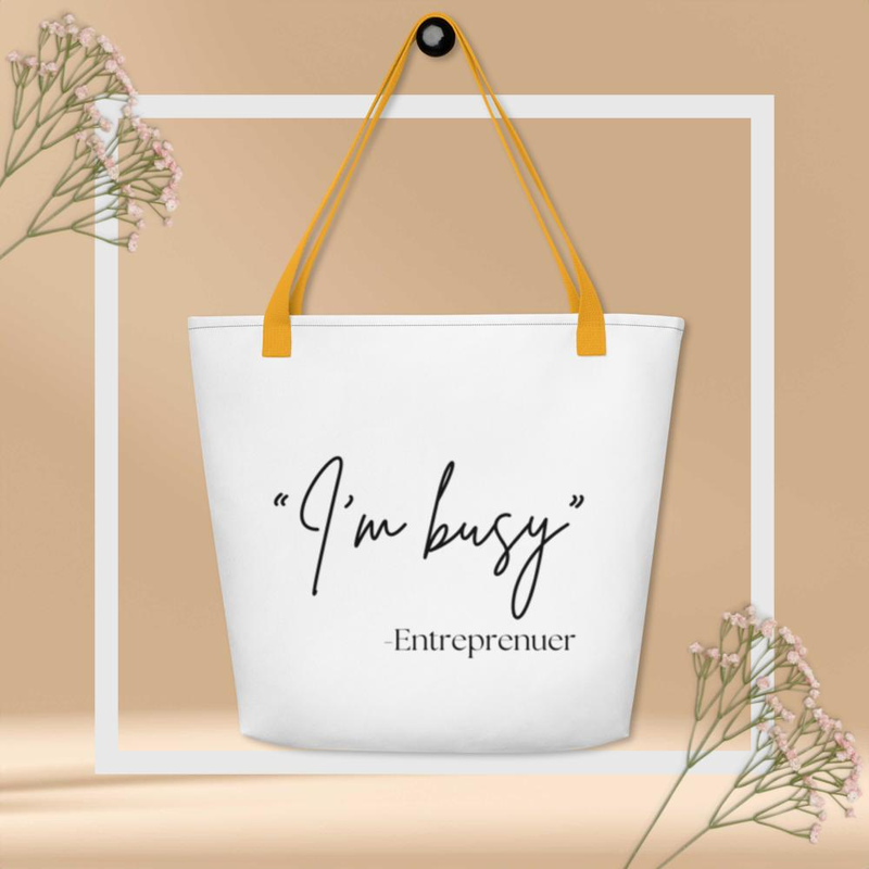 "Busy" Large Tote Bag