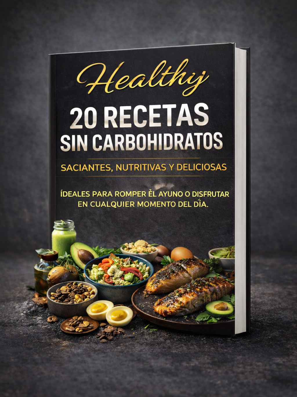20 Recetas Sin Carbohidratos – Pack Healthy para Quemar Grasa y Romper el Ayuno