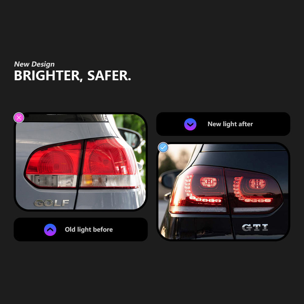 For Volkswagen Golf 6 MK6 Taillight assembly