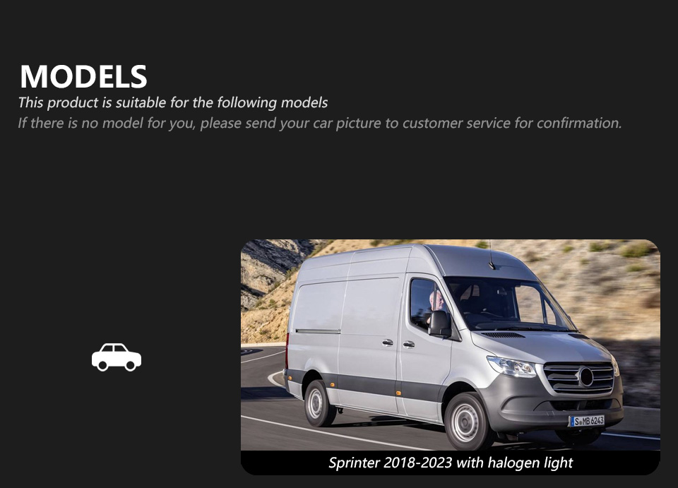 For Mercedes-Benz W907 headlight assembly 