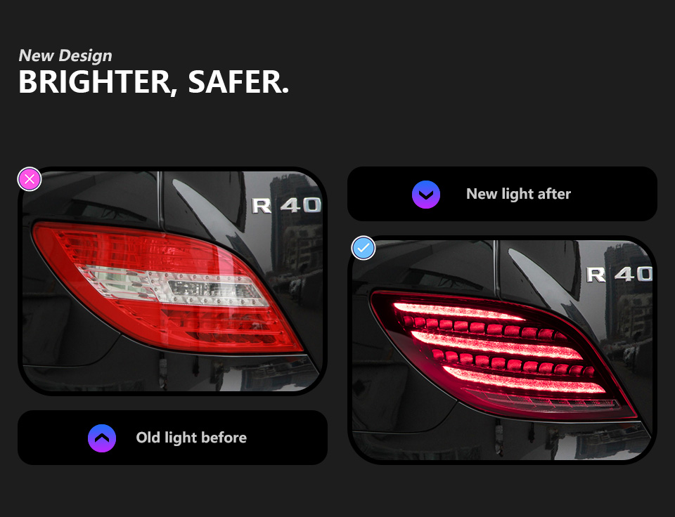 For Mercedes-Benz W251 2006-2016 R300 Taillight assembly